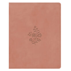 ESV Blush Rose Wildflower Design Imitation Leather Single Column Journaling Bible