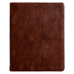 ESV Chestnut Leaves Design Imitation Leather Single Column Journaling Bible