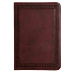 ESV Mahogany Border Design Imitation Leather Value Compact Bible Large Print