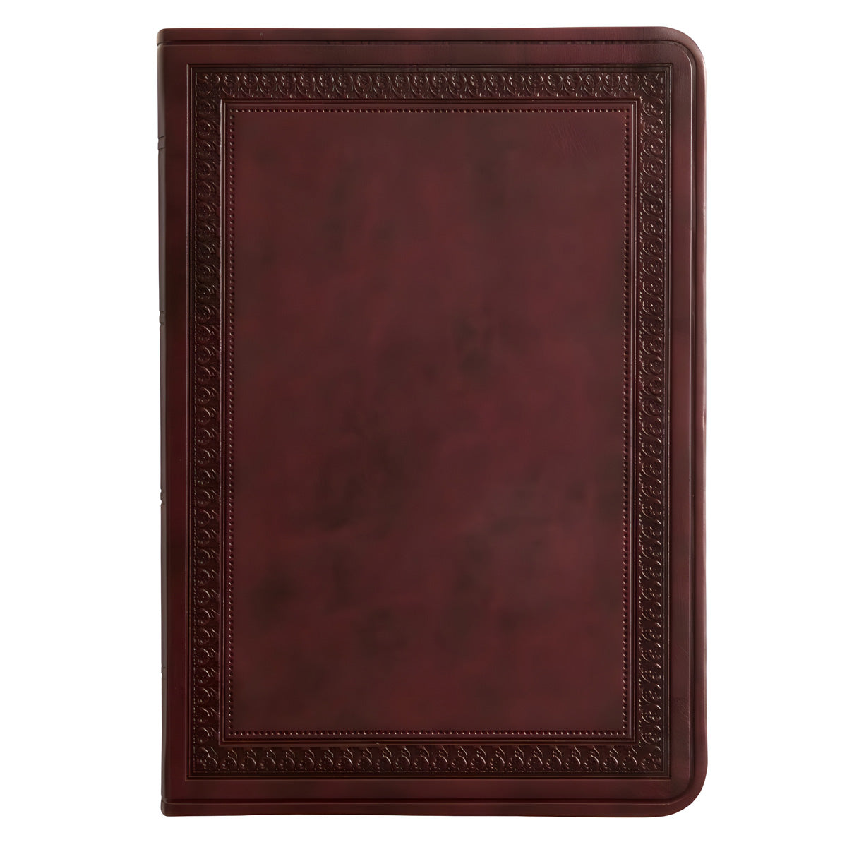 ESV Mahogany Border Design Imitation Leather Value Compact Bible Large Print