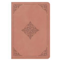 ESV Blush Rose Fleur-de-lis Design Imitation Leather Value Compact Bible Large Print