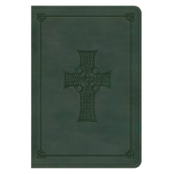 ESV Quiet Forest Celtic Cross Design Imitation Leather Value Compact Bible Large Print