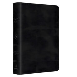 ESV Black Imitation Leather Value Compact Bible Large Print Red Letter