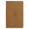 ESV TruTone Nubuck Caramel Wildflower Design Imitation Leather Premium Gift Bible