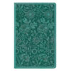 ESV TruTone Teal Floral Design Imitation Leather Premium Gift Bible