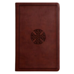 ESV Brown Mosaic Cross Design Imitation Leather Value Thinline Bible