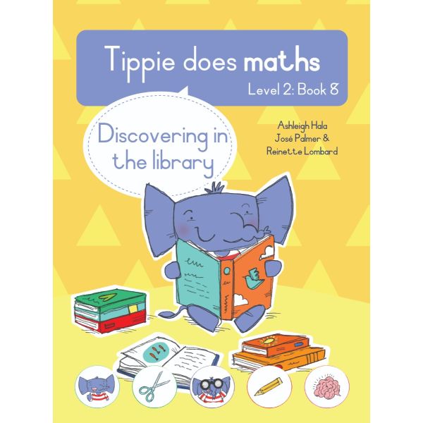 Tippie does maths, Level 2, Book 8: Discovering in the library