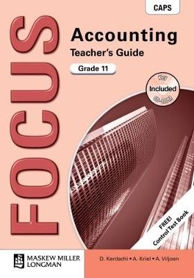 Focus Accounting Grade 11 Teacher's Guide with Key