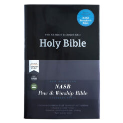 NASB Pew And Worship Bible (1995) Black (Comfort Print)(Hardcover)