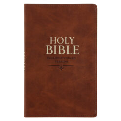 ESV Tan Brown Faux Leather Standard Bible