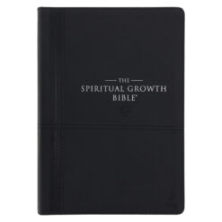 NLT Black Faux Leather Spiritual Growth Bible