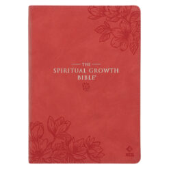NLT Coral Faux Leather Spiritual Growth Bible
