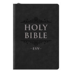 ESV Black Faux Leather Compact Bible with Zip