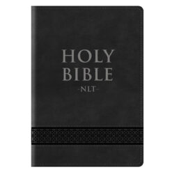NLT Black Faux Leather Compact Bible