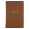 NLT Tan Genuine Leather Flexcover Standard Bible with Indexing Tabs