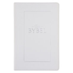 NLV Wit Kunsleer Mnr & Mev Geskenkbybel met Duimgrepe