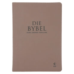 NLV Sandsteen Egte Leer Grootdruk Bybel