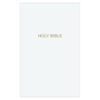 NKJV White Flexcover Imitation Leather Gift & Award Bible Red Letter Comfort Print