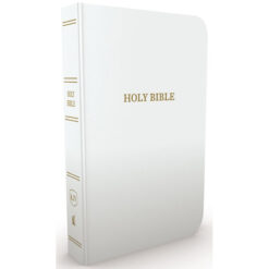 KJV White Imitation Leather Gift & Award Bible Red Letter Edt Comfort Print