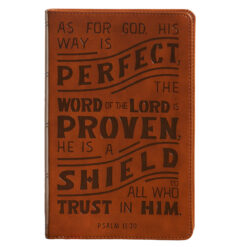 NKJV Personal Size Reference Bible Tan (Comfort Print)(Verse Art Cover)(Imitation Leather)