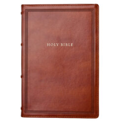NKJV Wide-Margin Ref Bible Brown (Sovereign Col)(Imitation Leather)
