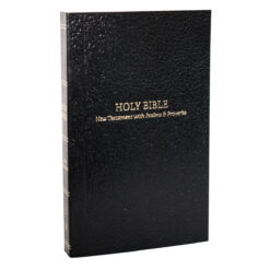 KJV Black Paperback Pocket New Testament With Psalms And Proverbs Bible Comfort Print