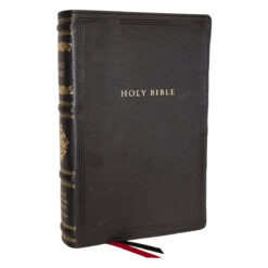 RSV Black Imitation Leather Personal Size Bible with Cross References Sovereign Collection