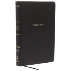 NKJV Black Imitation Leather Personal Size Reference Bible Giant Comfort Print