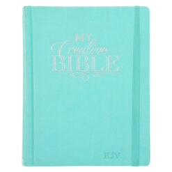 KJV Aquamarine Faux Leather Hardcover My Creative Bible