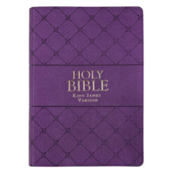 KJV Purple Faux Leather Super Giant Print Bible Red Letter