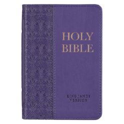 KJV Purple Faux Leather Mini Pocket Bible