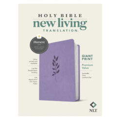 NLT Lavender Vine Imitation Leather Filament Premium Value Thinline Bible Giant Print