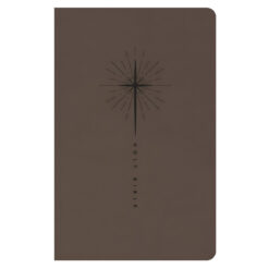 NLT Star Cross Taupe Imitation Leather Premium Gift Bible Red Letter