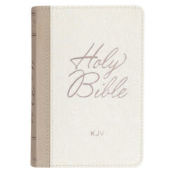 KJV White Faux Leather Mini Pocket Bible