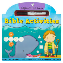 Bible Activities: Wipe-Clean Activity Book (Inspired To Learn)(Board Book)