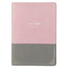 KJV Pink And Grey Faux Leather Bible Super Giant Print