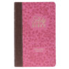 KJV Saddle Tan And Pink Faux Leather Giant Print Bible