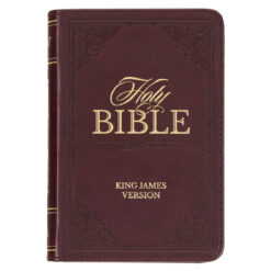 KJV Burgundy Faux Leather Mini Pocket Bible