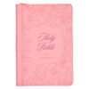 KJV Pink Faux Leather Thinline Bible Large Print