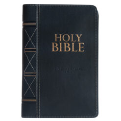 ESV Black Faux Leather Standard Bible Thumb Indexed With Zip