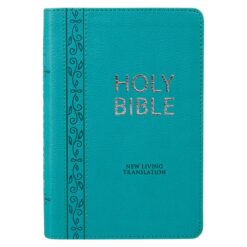 NLT Teal Faux Leather Flexcover Compact Bible