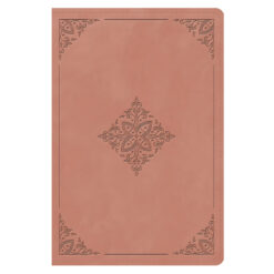 ESV Blush Rose Fleur-De-Lis Design Imitation Leather Personal Size Study Bible 