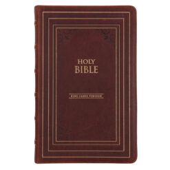 KJV Brown Genuine Leather Flexcover Deluxe Gift Bible Indexed
