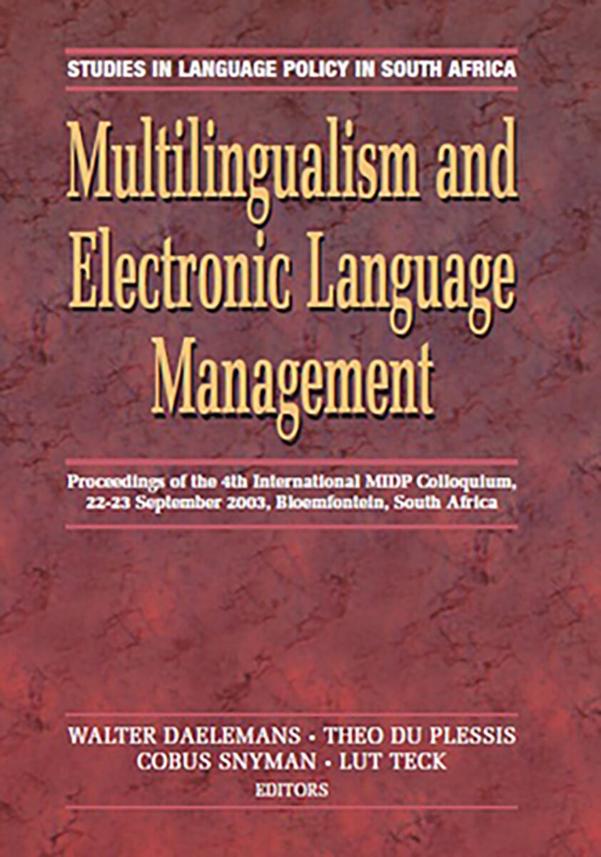 Multilingualism and electronic language management Edition: 1